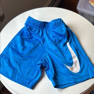Nike Blue and White Athletic Shorts kids 3T pockets